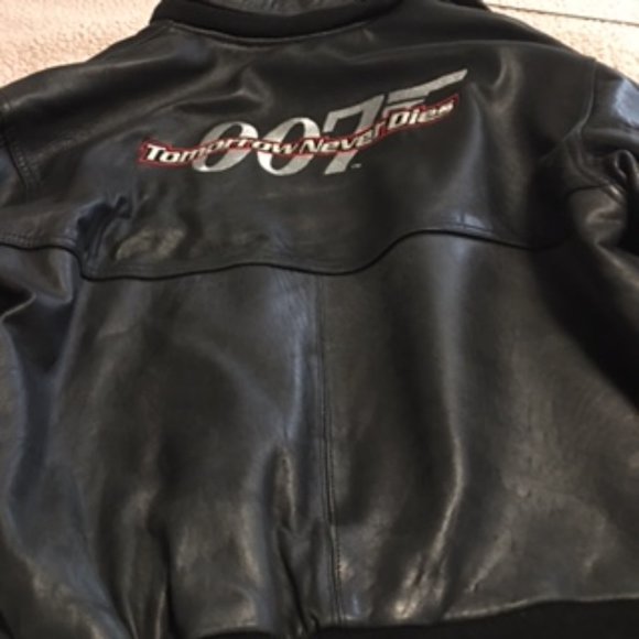 RARE Vintage (1997) James Bond 007 Leather Jacket  Size XL ( NOT A REPRODUCTION) - Picture 2 of 15